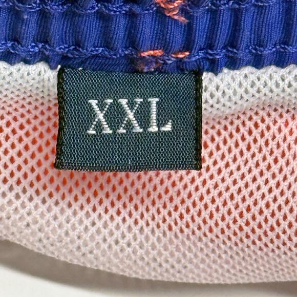 Polo Ralph Lauren Swim Trunks Mens XXL Orange Mesh Lined Drawstring Actual 36X6 - Picture 6 of 9